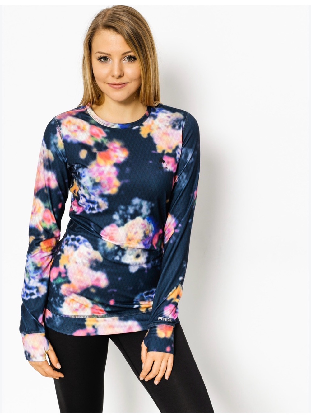 Burton DRYRIDE Prism Floral Thermal Base Layer Top Women’s M